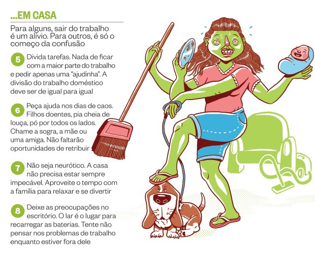 ...em casa (Foto: Ilustração: Guilherme Aranega) ...em casa (Foto: Ilustração: Guilherme Aranega)