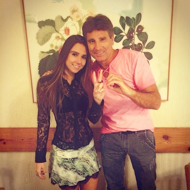 Carol Portaluppi e o pai, Renato Gaúcho (Foto: Instagram / Reprodução)