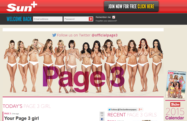 Tabloide britânico The Sun deixa de esampar fotos de topless. (Foto: Reproduçao)