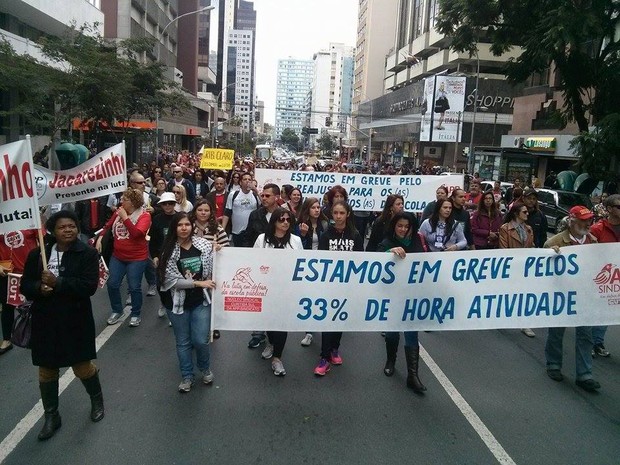 G Marcha Da Educa O Re Ne Milhares De Professores Em Curitiba Not Cias Em Paran