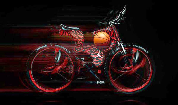 Bicicleta criada por Pinterest para homenagear o Michael Jordan (Foto: Divulgação ) Bicicleta criada por Pinterest para homenagear o Michael Jordan (Foto: Divulgação )