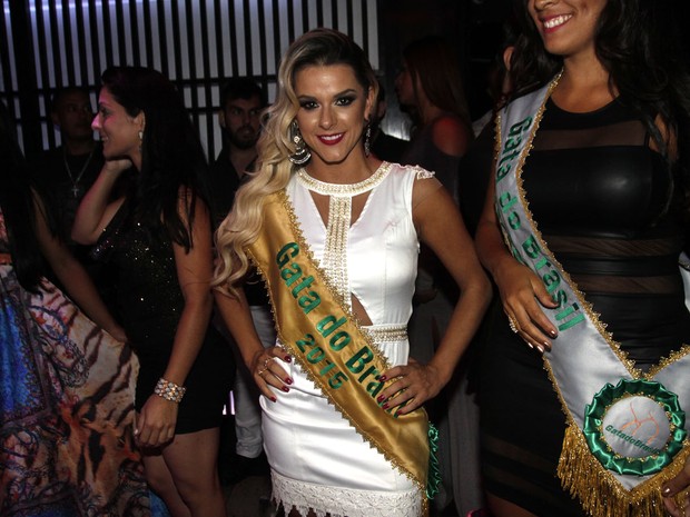 Fran, do Rio Grande do Sul, na final do concurso Gata do Brasil em São Paulo (Foto: Celso Tavares/ EGO)
