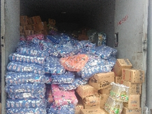 Eletrodomésticos, móveis, produtos de limpeza e alimentos roubados foram recuperados pela Polícia Civil  (Foto: SSPDS/Divulgação)
