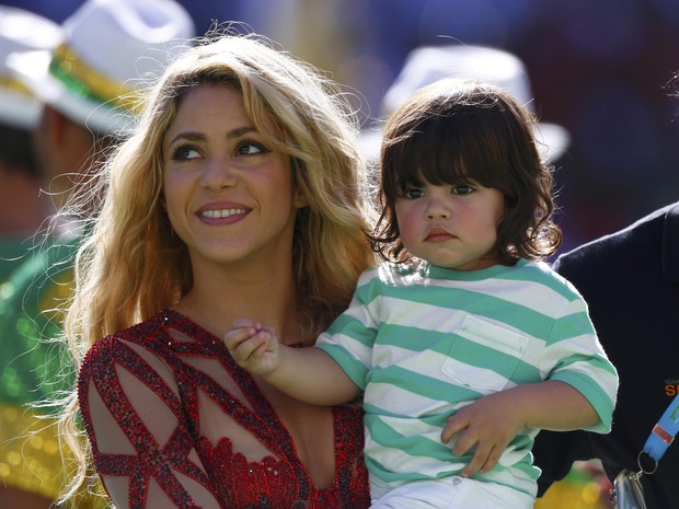 Shakira e Milan (Foto: Reuters)