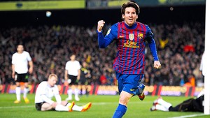 Messi dá novo show, marca quatro,  Barcelona passeia e goleia o Valencia (Getty Images)