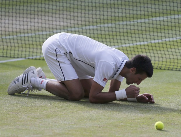 Novak Djokovic final Wimbledon come grama (Foto: Reuters)