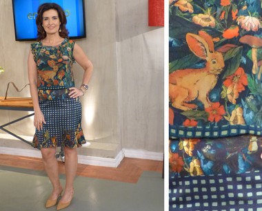 Fátima Bernardes investe em looks florais. Inspire-se e vote! (Encontro com Fátima Bernardes/TV Globo)