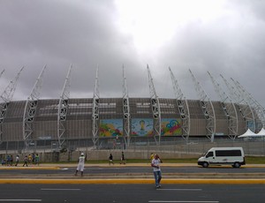 castelão nublado brasil x mexico (Foto: Juscelino Filho)