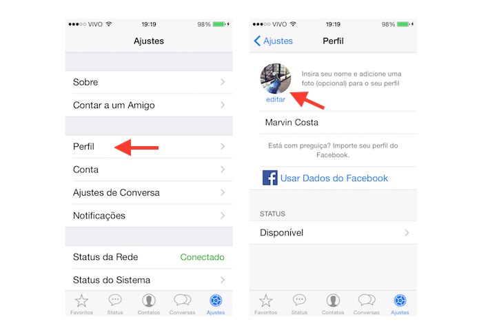 Como trocar a foto de perfil do WhatsApp no iOS? | Dicas e Tutoriais