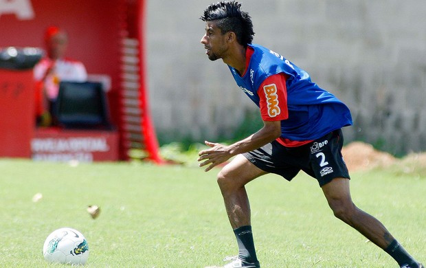Leo Moura no treino do Flamengo (Foto: Maurício Val / Vipcomm)