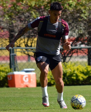 Centurión treina no São Paulo (Foto: Érico Leonan / saopaulofc.net)