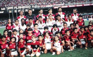 Júlio César, novo técnico do Ariquemes, ainda atuando pelo Flamengo (Foto: Reprodução/Facebook)
