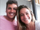 Grávida, Fernanda Gentil se declara para o marido, Mateus Braga 