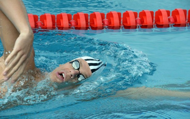Cesar Cielo piscina natação Aberto França 50m livre eliminatórias (Foto: Reprodução/Facebook)