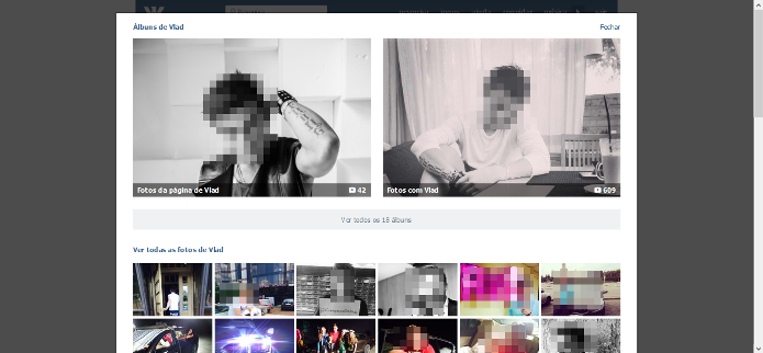 Exibição de fotos no VK (Foto: Reprodução/Lívia Dâmaso)