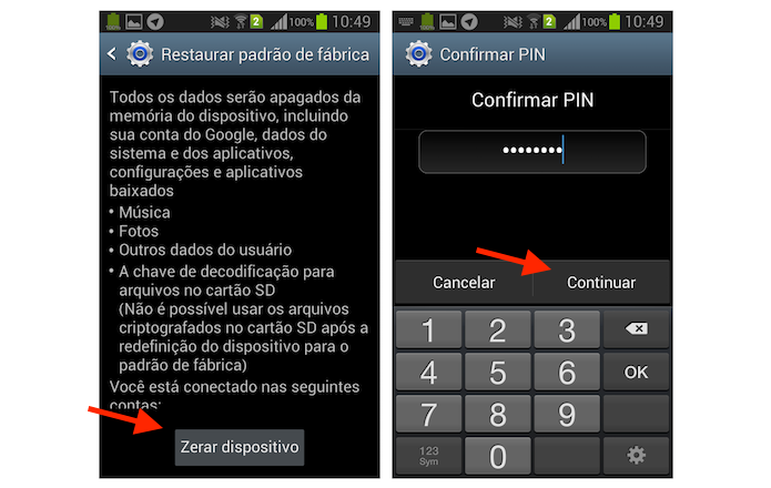 Fornecendo o código de segurança do Galaxy Gran Duos para redefinir o aparelho para as configurações de fábrica (Foto: Reprodução/Marvin Costa) (Foto: Fornecendo o código de segurança do Galaxy Gran Duos para redefinir o aparelho para as configurações de fábrica (Foto: Reprodução/Marvin Costa)) Fornecendo o código de segurança do Galaxy Gran Duos para redefinir o aparelho para as configurações de fábrica (Foto: Reprodução/Marvin Costa) (Foto: Fornecendo o código de segurança do Galaxy Gran Duos para redefinir o aparelho para as configurações de fábrica (Foto: Reprodução/Marvin Costa))