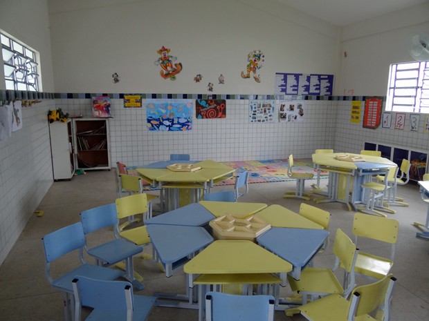 Escola Nossa Senhora de Fátima trabalha com salas temáticas. (Foto: Katherine Coutinho/G1)