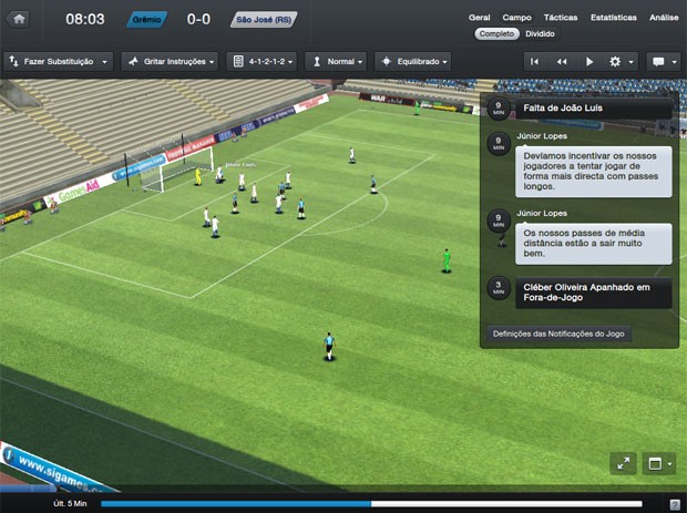 'Football Manager 2013' traz interface mais simples e gráficos melhores nas partidas para atrair novos gamers (Foto: Reprodução)