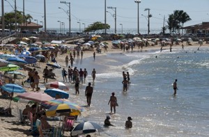 O local é conhecido como Cidade Saúde por causa das suas areias (Foto: Divulgação)