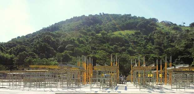 Palco começa a ser construído para a missa do Papa em Guaratiba, na Zona Oeste do Rio, para a Jornada Mundial da Juventude (Foto: Divulgação) Palco começa a ser construído para a missa do Papa em Guaratiba, na Zona Oeste do Rio, para a Jornada Mundial da Juventude (Foto: Divulgação)