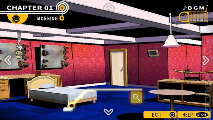 A exploranção de salas em Danganronpa são feitas em primeira pessoa. (Foto: Divulgação)