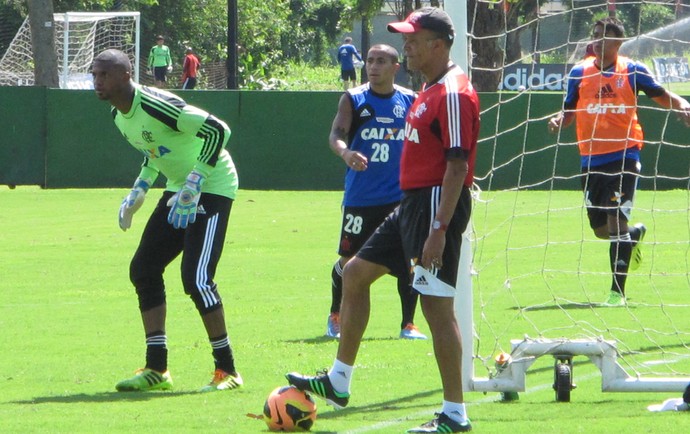 Jayme de Almeida treino Flamengo (Foto: Richard Souza)