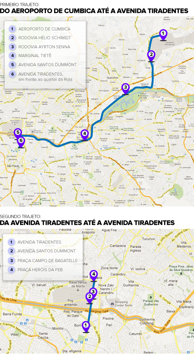 MAPA  TRAJETO CORINTHIANS - 2 (Foto: arte esporte)
