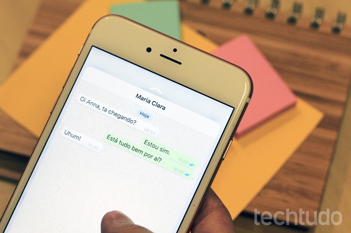 Atualização do WhatsApp permite burlar check azul no iPhone 6S e 6S Plus (Foto: Anna Kellen Bull/TechTudo)