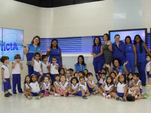 Rede Globo tvgazetaal Alunos de escola em Macei visitam a TV