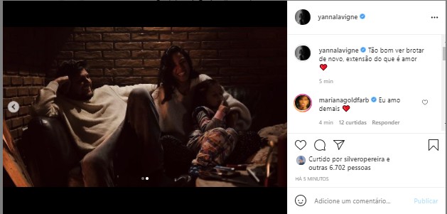 Yanna Lavigne celebra gravidez (Foto: Reprodução/Instagram) Yanna Lavigne celebra gravidez (Foto: Reprodução/Instagram)