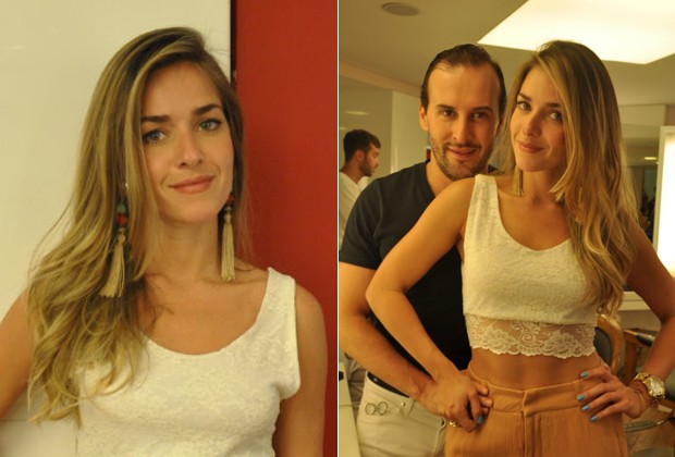 Monique Alfradique posa com Marcos Proença em seu salão, em São Paulo (Foto: Blog do Pro) Monique Alfradique posa com Marcos Proença em seu salão, em São Paulo (Foto: Blog do Pro)