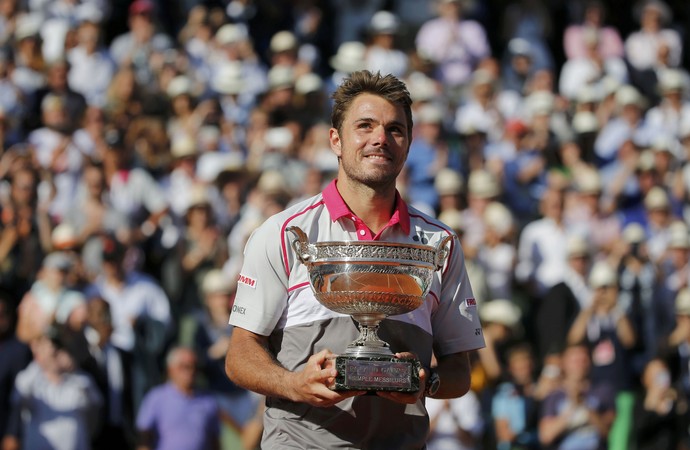 tênis Stan Wawrinka troféu Roland Garros (Foto: Reuters)