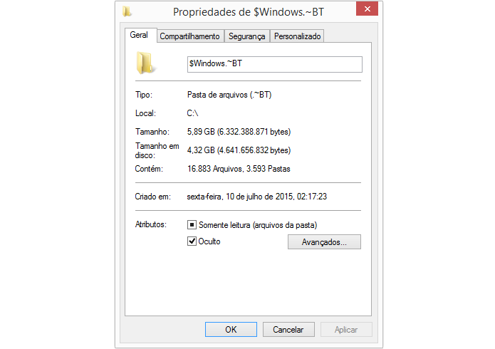 Como checar se o download do Windows 10 já foi 'pré-baixado' no seu PC Win10-3