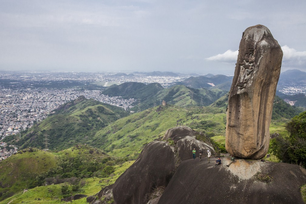 Pedra do Osso fica no trecho 8 na trilha Transcarioca (Piraquara x Estrada dos Teixeiras) (Foto: Rafael Duarte)