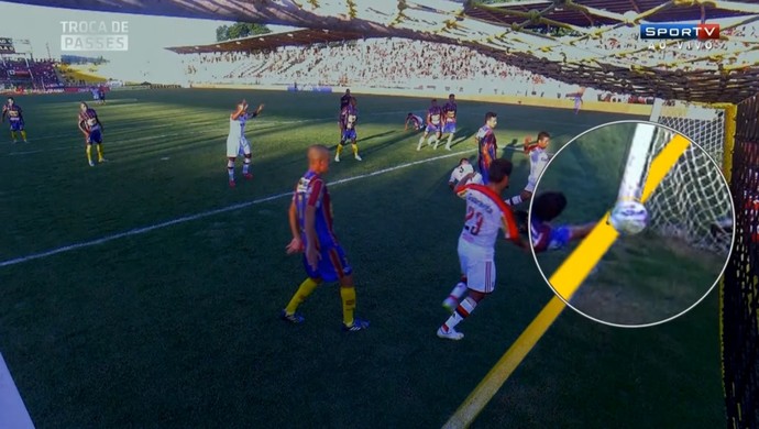 Tira-teima SporTV Madureira Flamengo (Foto: Reprodução SporTV) Tira-teima SporTV Madureira Flamengo (Foto: Reprodução SporTV)