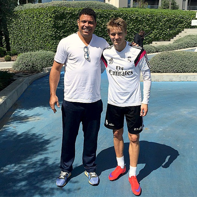 Odegaard e Ronaldo, Real Madrid