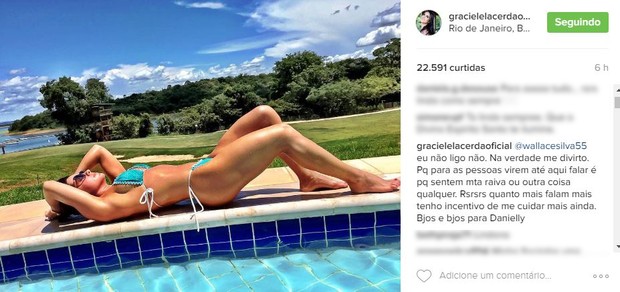 Comentários Graciele Lacerda (Foto: Reprodução / Instagram) Comentários Graciele Lacerda (Foto: Reprodução / Instagram)