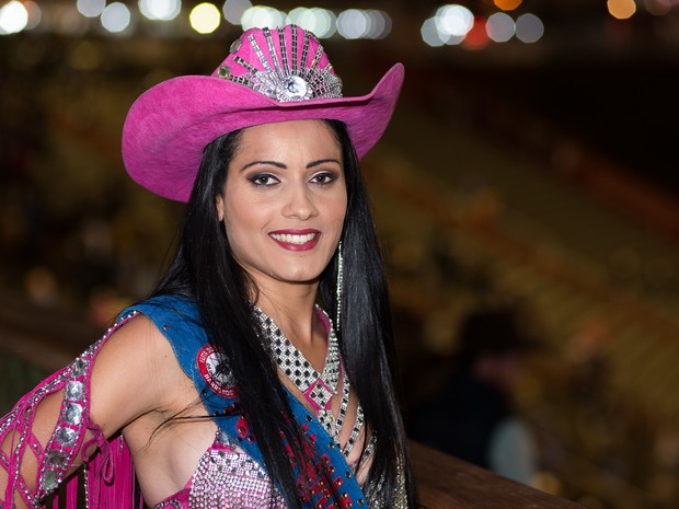 Ana dos Santos Cruz foi rainha por um dia na 60ª Festa do Peão de Barretos (Foto: Érico Andrade/G1)