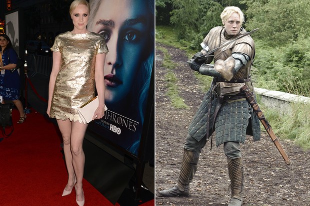 Gwendoline Christie em Game of Thrones (Foto: Agência Getty Images / Divulgação Game of Thrones)