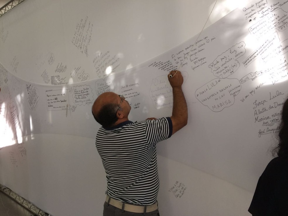 José Leoncio Sobrinho veio de Garanhuns, cidade natal do ex-presidente (Foto: Fernanda Cesaroni/G1)