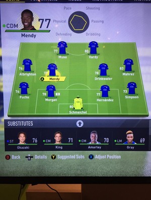 FIFA 17 - Leicester ratings