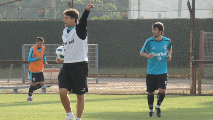 Renato Gaúcho no treino do Grêmio (Foto: Eduardo Cecconi/Globoesporte.com)