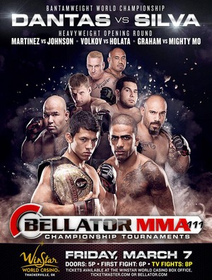 pôster MMA Bellator 111 Dantas x Silva (Foto: Divulgação) pôster MMA Bellator 111 Dantas x Silva (Foto: Divulgação)