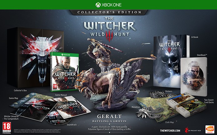 Edição limitada de The Witcher 3 também está no Xbox One (Foto: Divulgação/Projekt RED)