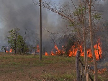 Inpe/MT registrou diminuição no focos de queimadas no período. (Foto: Reprodução/TVCA)