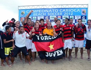 Flamengo Futebol de areia campeão Sub-23 (Foto: Divulgação)