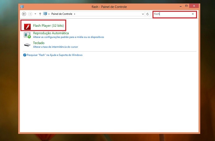 Escreva Flash na barra de pesquisa (Reprodução/Taysa Coelho)