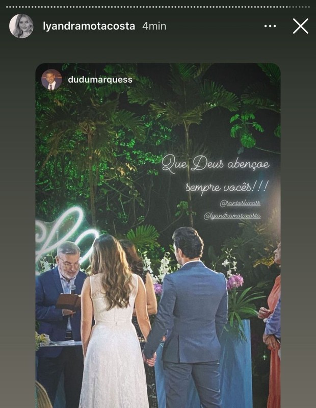 Lyandra Costa e Lucas Santos fazem festa de noivado (Foto: Reprodução/Instagram)