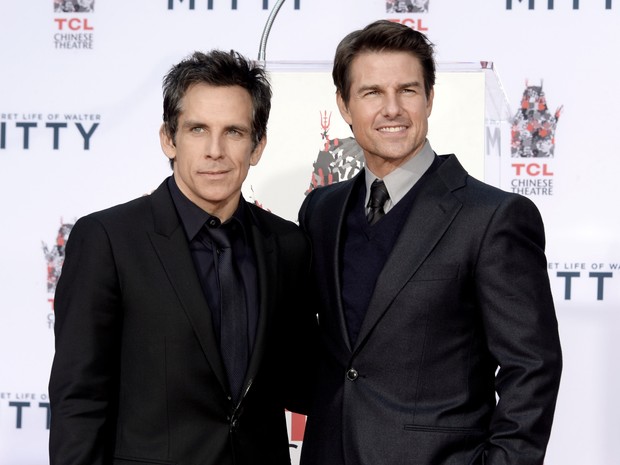 Ben Stiller e Tom Cruise em Los Angeles, nos Estados Unidos (Foto: Kevin Winter/ Getty Images/ AFP)