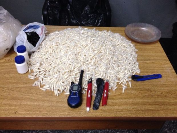 Polícia apreende quatro mil porções de cocaína em Atibaia, SP (Foto: Divulgação/Polícia Civil)